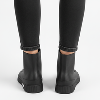 Women's Rain Boots - Waterproof Sneaker-Style Ankle Boots - Non-Slip Sole