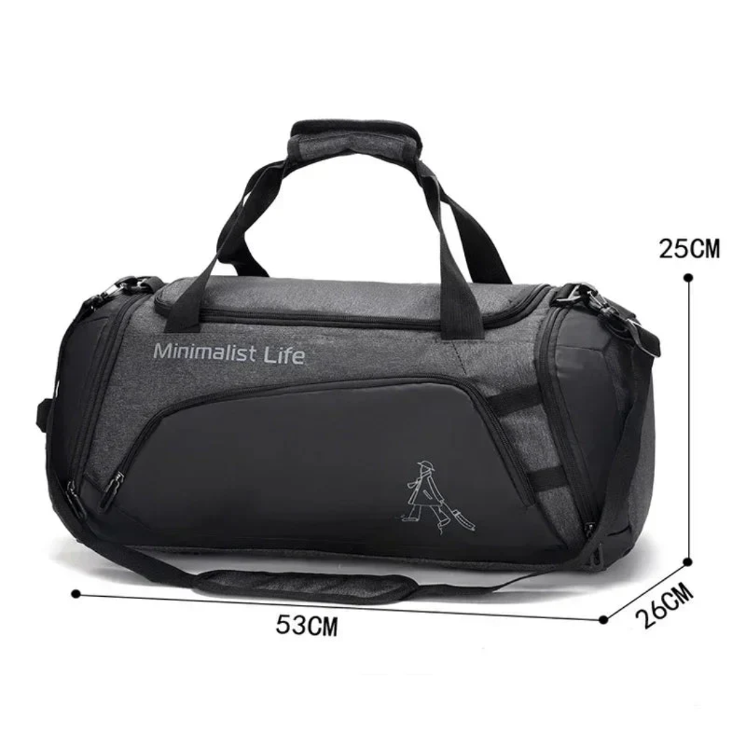 Water-Resistant Sports Duffel Bag – Multiple Compartments – Shoe Compartment