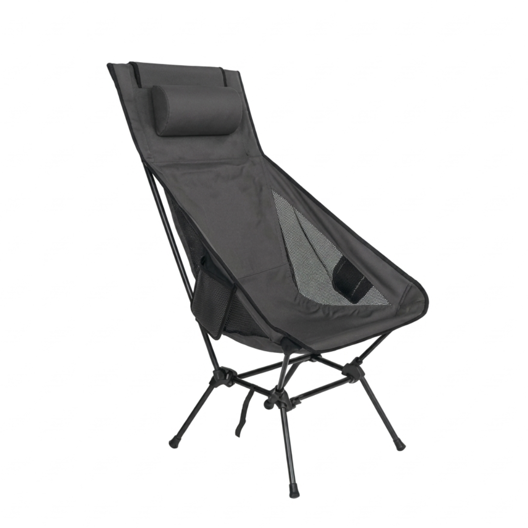 Portable Camping Chair – Foldable Design – High Back Support