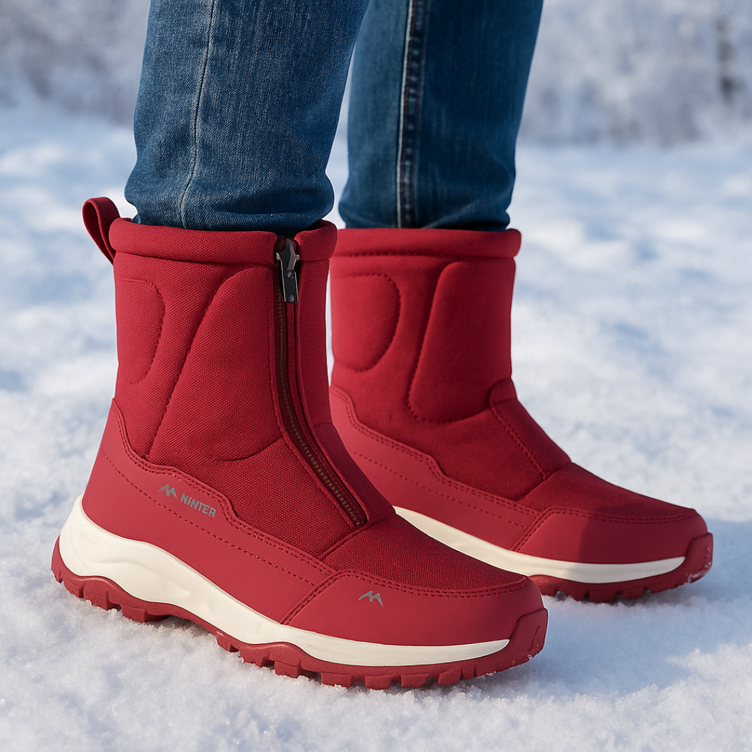 Winterstiefel Damen Wasserdicht & Gefüttert Oxford Gewebe