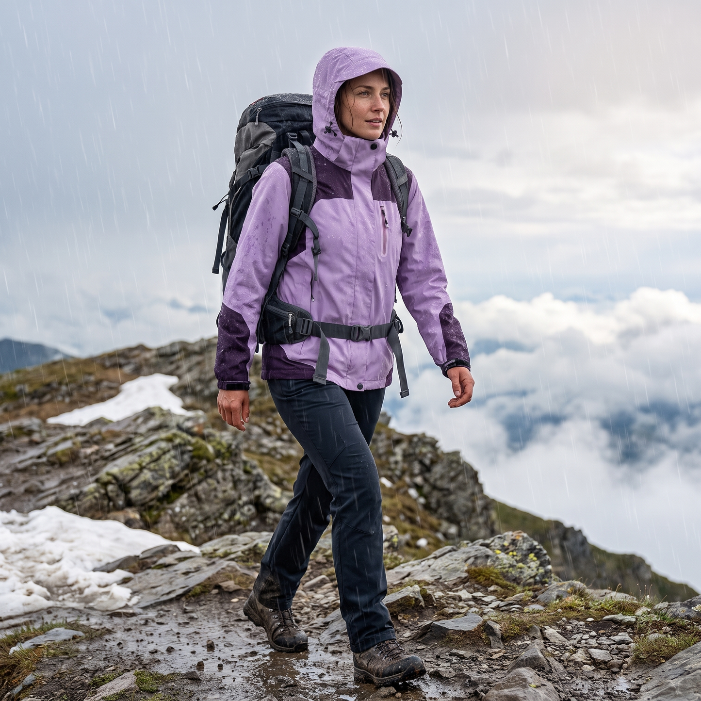 Regenjacke Damen Wasserdicht 5.000 mm - Lifestyle im Regen