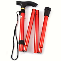 Walking Cane - Folding Adjustable Cane - Folds into 4 Sections