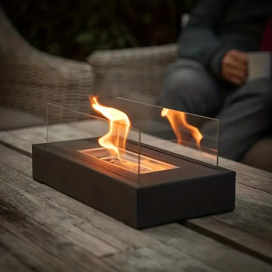 Table Top Fire Pit - Bio Ethanol Tabletop Fireplace - Indoor & Outdoor