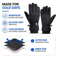 Men's Ski Gloves - Windproof - Touchscreen