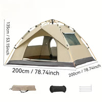 Instant Pop-Up Camping Tent for 2–3 People