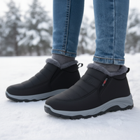 Women's Winter Boots - Waterproof & Slip-On - Warm Fur Lined