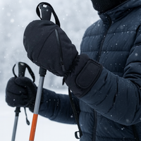Ski Mittens for Men - Waterproof - Touchscreen Tip