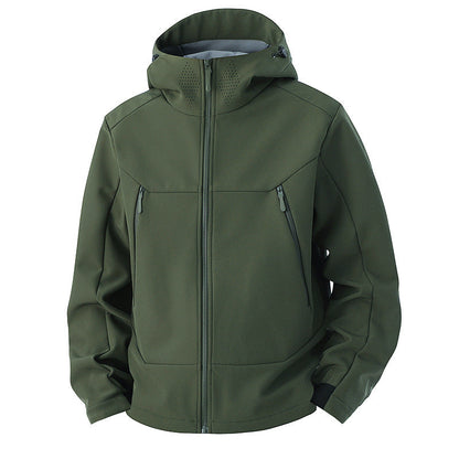 Men's Softshell Jacket - Fleece Lined & Windproof - Water-Repellent Shell