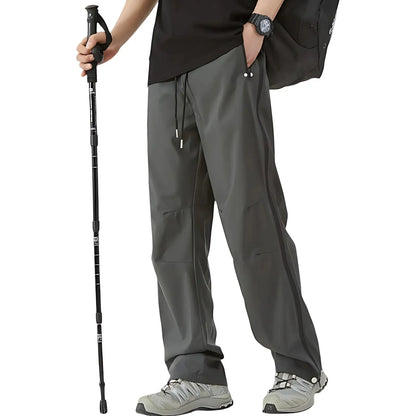 Rain Pants - Full-Length Side Zippers - Water-Repellent & Windproof