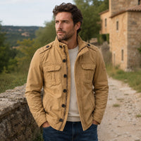 Field Jacket for Men - Military Style Utility Jacket - 6 Pockets