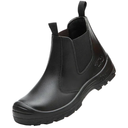 Men's Work Boots - Safety Toe & Puncture-Proof Sole - Easy Slip-On