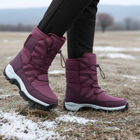 Women's Winter Boots - Waterproof & Warm Lined - Unisex Slip-On