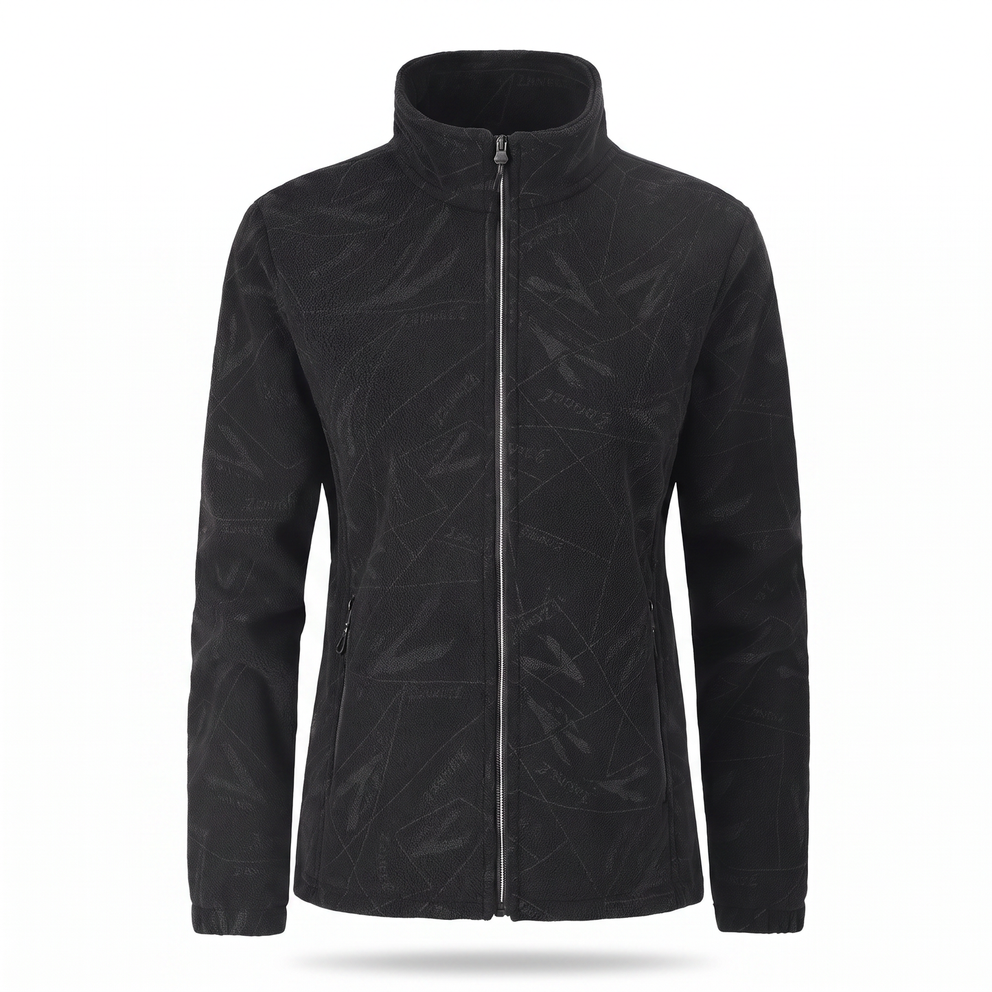 Übergangsjacke Damen - Weiches Fleece mit Stehkragen - Zwei Reißverschlusstaschen