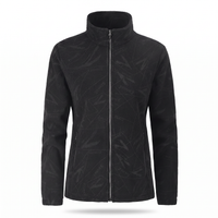 Women's Fleece Jacket - Soft Full-Zip with Stand Collar - Two Zip Pockets