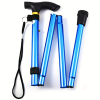 Walking Cane - Folding Adjustable Cane - Folds into 4 Sections