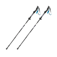 Trekking Poles Set - Folding Aluminum Hiking Pole - Tungsten Tip