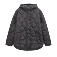 Women's Winter Coat - Waterproof & Windproof - Hooded Quilted Design