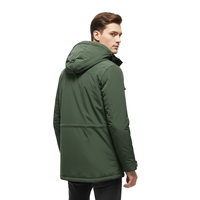 Men's Waterproof Winter Jacket - 3-in-1 Removable Sleeves & Hood - Fleece Lined