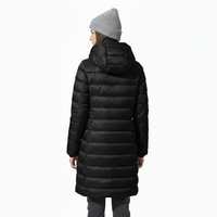 Women's Long Winter Coat - Waterproof & Windproof Down - Lightweight with Hood