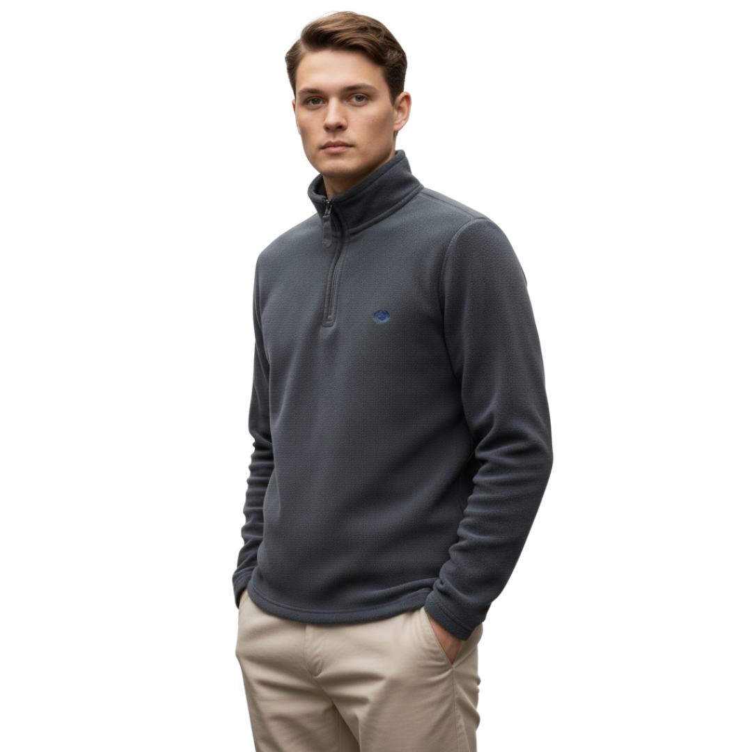 half zip fleece pullover men