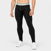 Men's Thermal Long Johns - Base Layer Leggings - Wide Elastic Waist