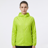 Packable Rain Jacket - Lightweight Hooded Cycling Jacket