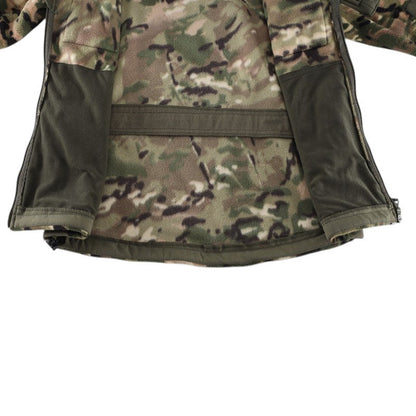 Men's Fleece Jacket - Hooded Tactical Softshell - Camo & Solid Colors