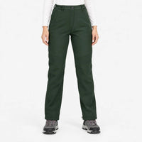 Fleece Lined Pants for Women - Softshell Hiking Pants - Reinforced Knees