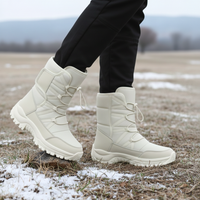 Women's Winter Boots - Waterproof & Warm Lined - Unisex Slip-On
