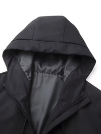 Men's Rain Jacket - Waterproof & Windproof - With Hood