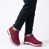Women's Winter Boots - Waterproof & Slip-On - Warm Fur Lined
