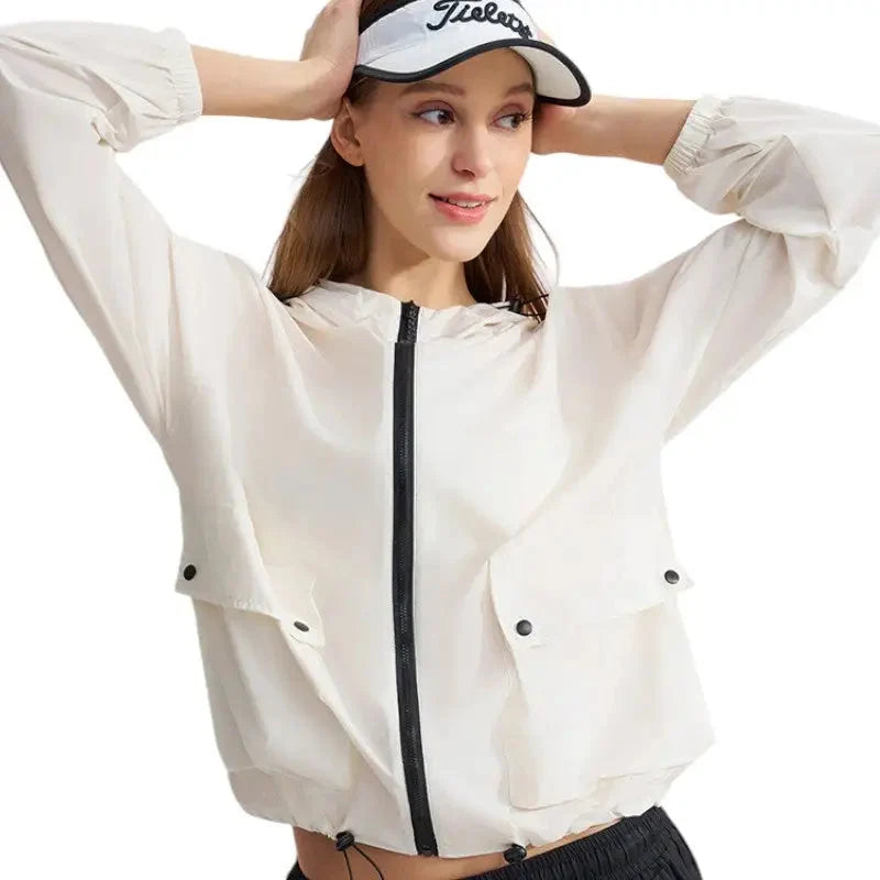 Women's UV Protection Jacket - Ultra-Lightweight & Packable - Water-Resistant