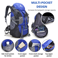 50L Hiking Backpack – Lightweight – Water-Resistant