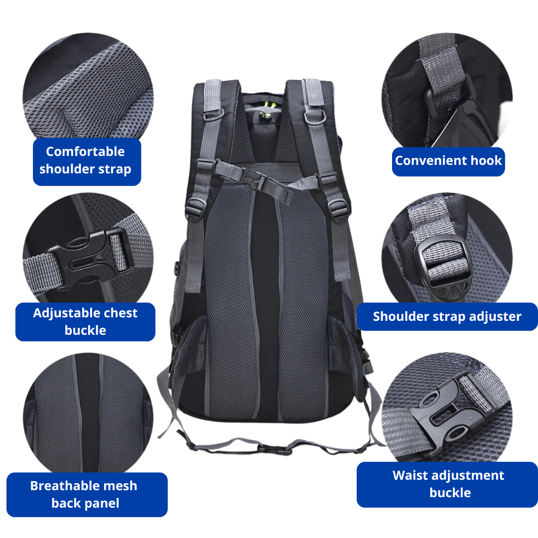 50L Hiking Backpack – Lightweight – Water-Resistant