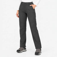 Women's Hiking Pants - Fleece-Lined Winter Pants - Water-Repellent Stretch