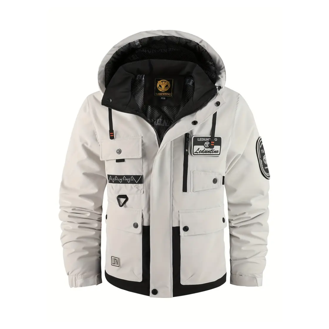 Steppjacke Herren mit Kapuze - Abnehmbar - Gefüttert