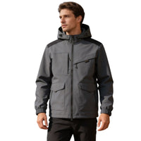 Men's Rain Jacket - 8,000mm Waterproof & Packable - Adjustable Hood