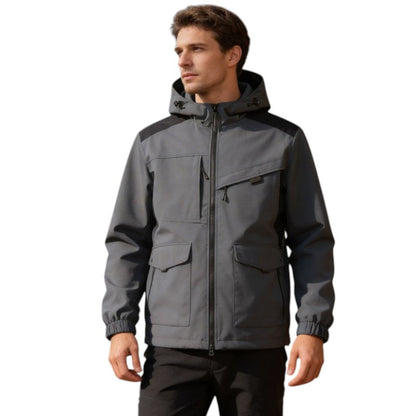 Men's Rain Jacket - 8,000mm Waterproof & Packable - Adjustable Hood