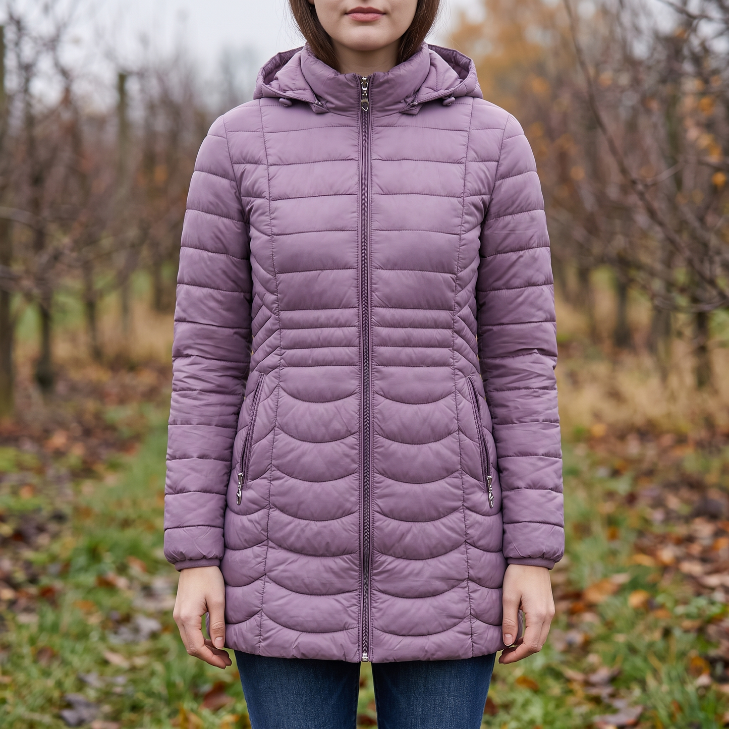 Parka Damen Lang - Abnehmbare Kapuze - Ultraleicht Wattiert