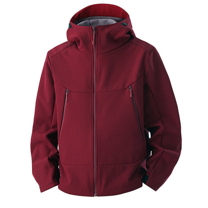 Men's Softshell Jacket - Fleece Lined & Windproof - Water-Repellent Shell