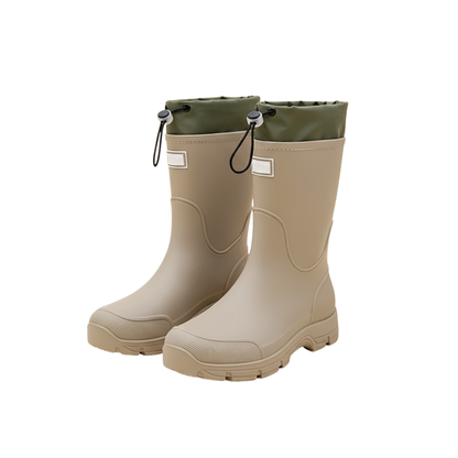 Rain Boots - Waterproof & Non-Slip - Adjustable Cuff