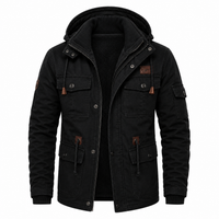 Men's Waterproof Field Jacket - Windproof & Fleece-Lined - Multi-Pocket Design