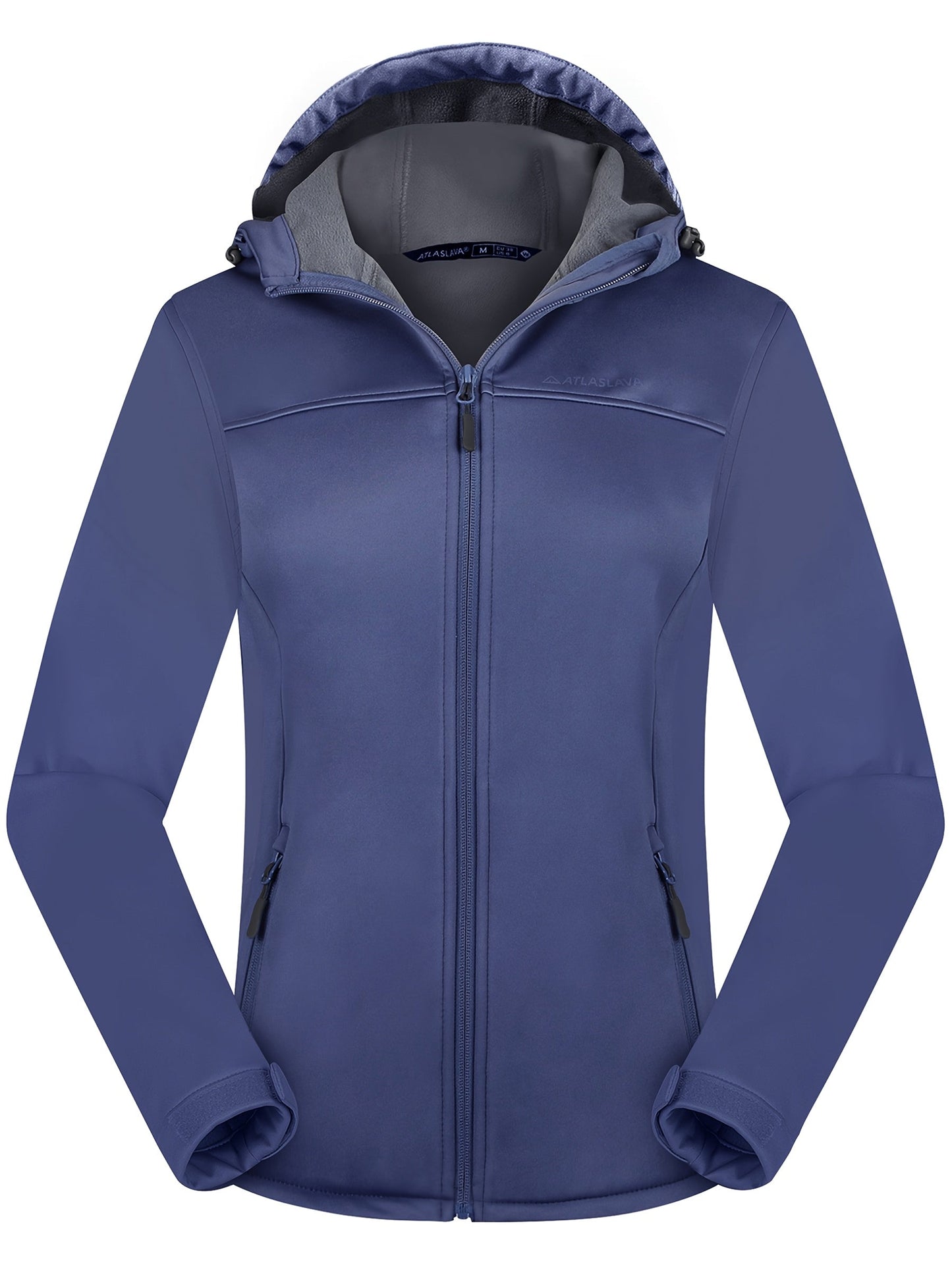 Women's Softshell Jacket - Fleece-Lined & Windproof - Adjustable Hood