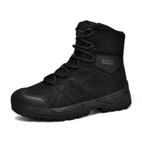 Men's Tactical Boots - Waterproof & High-Top Support - Slip-Resistant Sole