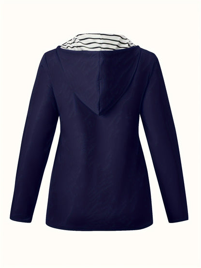 Women's Rain Jacket - Lightweight & Packable - Water-Repellent with Hood