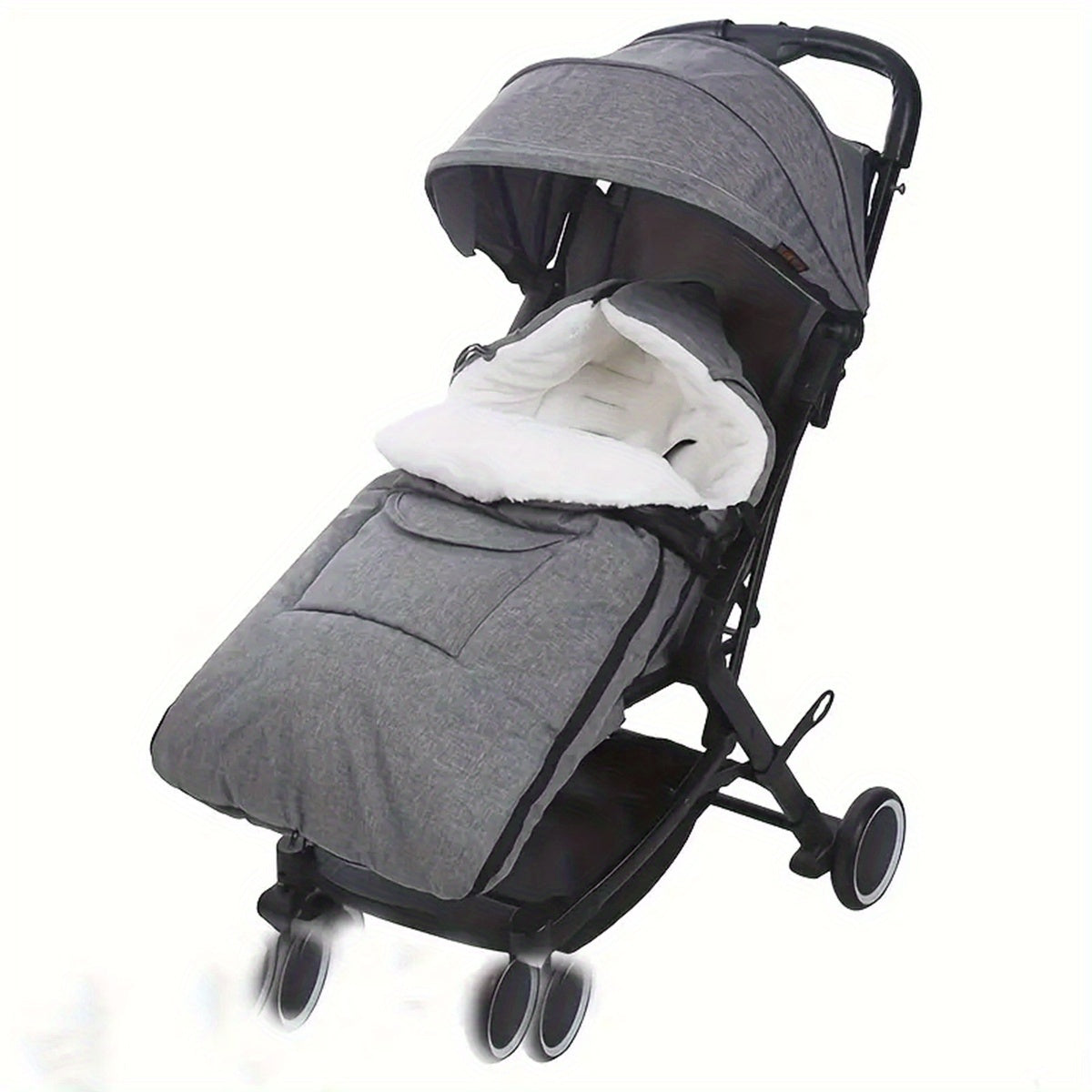 Stroller Footmuff for Winter - Kick-Proof Design - Thick & Warm Lined