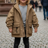 Kids Rain Jacket - Waterproof & Lined - Hooded Boys' Jacket