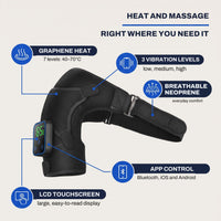 Knee Massager with Heat - Shoulder & Elbow Wrap - App Control