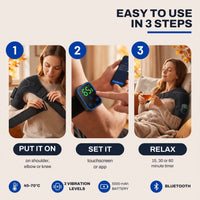 Knee Massager with Heat - Shoulder & Elbow Wrap - App Control