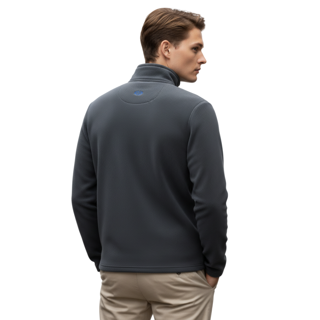 half zip fleece pullover men